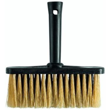 Imagem de Broxa Retangular 18x8cm Preta - Plástico - Cabo Ergonômico