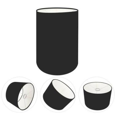 Imagem de Cúpula Abajur Cilíndrica Cp-7006 Ø18x25cm Preto - Vivare