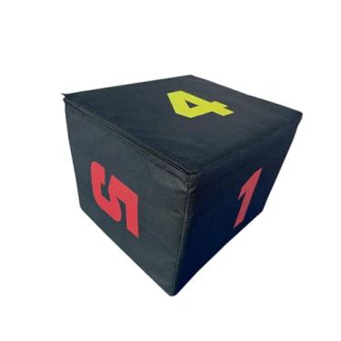 Imagem de oshhni Caixa de salto pliométrica para treinamento de salto, fitness, antiderrapante, portátil, multifuncional, versátil, exercício de treinamento de força