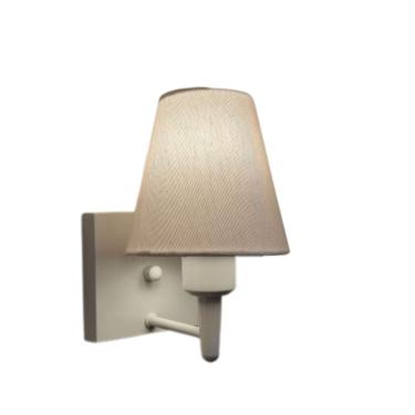 Imagem de Arandela Quadrada Md-2034 Branco Cúpula em Tecido Cone Branco - Bivolt