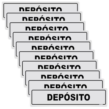 Imagem de Placa de Identificação para Depósito, PS 1mm, 30 x 7 cm, Impressão UV, Fita Dupla Face, Uso Interno e Externo, Design Minimalista (10)