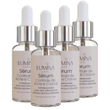 Imagem de Ilumina Care, 4 Sérum Facial Anti-Acne Controle Cravos 30ml Ilumina Care