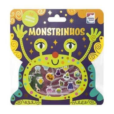 Imagem de Livro Com Adesivos Fofinhos: Monstrinhos