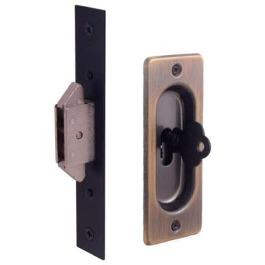 Imagem de Fechadura Interna Porta de Correr Bico Duplo 4006/1284/CHD-IBT Antique