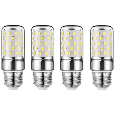 Imagem de E27 LED Corn Bulbs 12W – Pack com 4 Lâmpadas Candelabra LED 100W Equivalent,Luz Branca...