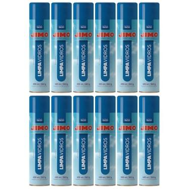 Imagem de Jimo Limpa Vidros Acrílicos Cristais Espuma 400ml 12un