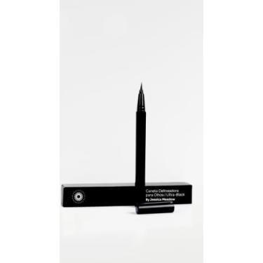 Imagem de Jessica Meadow Delineador Líquido Ultra-Black, Ponta Ultrafina, À Prova D'água, Secagem Rápida, Longa Duração, 1g