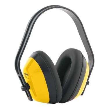 Imagem de Protetor Auditivo/Abafador de Ruídos Bom-7410, Tipo Concha, 10 dB de Atenuação, Amarelo, Ajustável