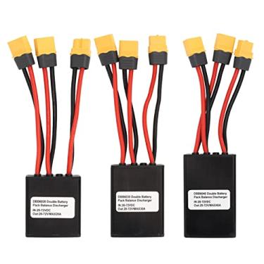 Imagem de Conector de bateria dupla, conversor de descarga de bateria dupla E-Bike 20V-72V adaptador de módulo paralelo de bateria dupla, balanceador de interruptor de bateria dupla (20A)
