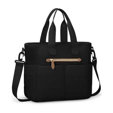 Imagem de Tuwubi Lancheira infantil isolada para mulheres, lancheira acolchoada e bufante, lancheira Bento com alça de ombro ajustável, reutilizável, feminina, infantil, lancheira, para trabalho escolar