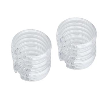 Imagem de Ganchos de chuveiro 24 peças de ganchos de cortina de chuveiro de plástico PP duráveis anéis de chuveiro transparentes fortes para cortina (24 peças)