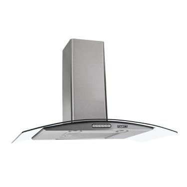 Imagem de Coifa De Parede 75cm Vidro Curvo Duto Slim Fogatti Inox 220V