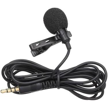 Imagem de Microfone de Lapela P2 3 Vias para Smartphone, Celular, Compatível com Dispositivos com Entrada P2, Modelo MP018