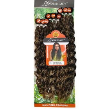 Imagem de Cabelo Fibra De Proteína Idêntico Ao Humano Cacheado 75cm lilian - bbl