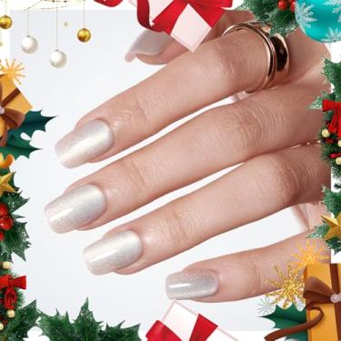 Imagem de Modelones Pregos postiços quadrados para o outono do Dia das Bruxas, kit de unhas reutilizáveis com abas adesivas de cola, mini lixa de unha, prensa de unhas, 32 peças, 16 tamanhos, presente feminino