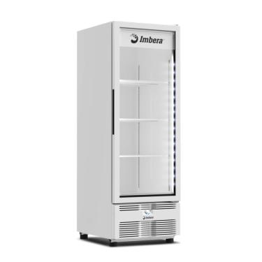 Imagem de Freezer Vertical Tripla Ação 560L Imbera Porta De Vidro Branco EVZ21 220v