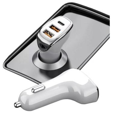 Imagem de Carregador Veicular Cinzeiro Usb Type C 3.0 Turbo 38w Kd-304