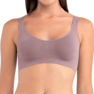 Imagem de Top She 750.02 Regata Sem Aro Sem Bojo Não Marca Microfibra, Rosa quei