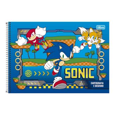 Imagem de Caderno de Cartografia e Desenho Tilibra Sonic Espiral Capa Dura 80 Folhas - Item Sortido
