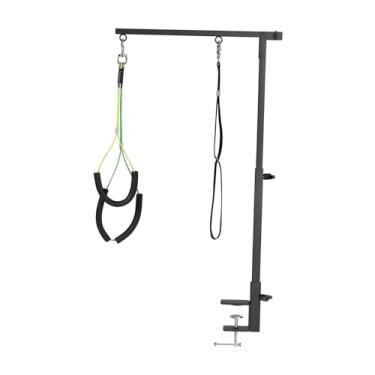 Imagem de MFMEXUL Braço Articulado para Tosar Cães E Animais de Estimação de Pequeno a Médio Apoio Lombar Ajustável, Ideal para Aparar Pelos.