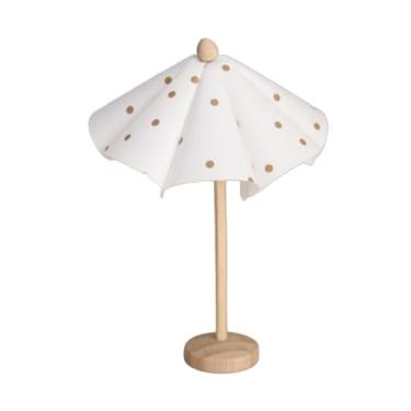 Imagem de simhoa Guarda-chuva em miniatura para casa de bonecas, escala 1:12, acessório para fotos, brinquedo criativo para brincar de faz-de-conta, coleção de jardim