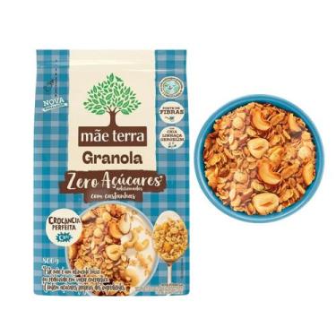 Imagem de Granola Tradicional Com Castanhas Zero Açúcar Vegana - Mãe Terra 800g