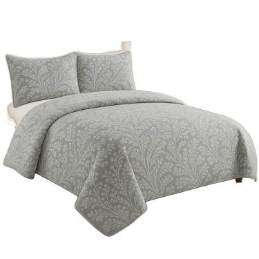 Imagem de Kit Cobre Leito Colcha Queen Boutik Dupla Face - Estampa 46 - 100% Poliéster