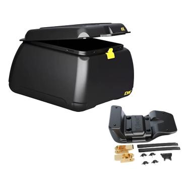 Imagem de Caixa Baú Bauleto 65 Litros Com Suporte Universal Motoboy Icbras