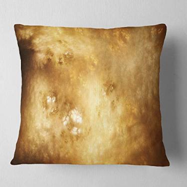 Imagem de Sala de estar abstrata Designart Perfect Brown Starry Sky', sofá, almofada de alta qualidade + capa de almofada impressa em ambos os lados 66 cm x 66 cm