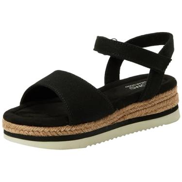 Imagem de TOMS Sandália feminina Diana Wedge, Preto, 5.5 Big Kid