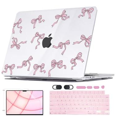 Imagem de Seanai Compatível com capa M4 MacBook Air de 13,6 polegadas 2025 2024 2023 2022 A3113 A2681 M3 M2 Chip, capa rígida de plástico padrão para MacBook Air 13.6 A3240 Liquid Retina Display & Touch ID