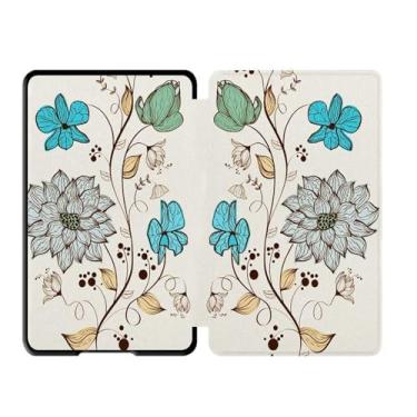 Imagem de Akacy Capa com padrão de TPU pintado para Kindle Paperwhite de 6,8 polegadas 11ª geração lançada em 2021 (Modelo: M2L3EK) com função automática de despertar/dormir/à prova d'água (11)