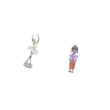 Imagem de Fenteer Estatueta de Gueixa Kabuki Dançarina Moderna, Escultura de Arte Criativa em Resina para Quarto, Escritório, Entrada Da Lareira E Acessórios de Casa de