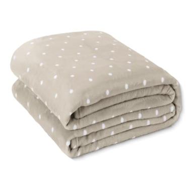 Imagem de Cobertor Manta Microfibra Super Macia Casal Queen King – Manta Grossa Aveludada para Cama e Sofá (Avelã,Queen)