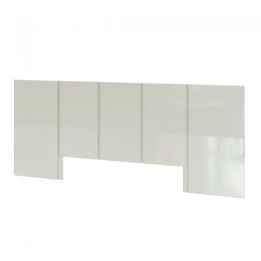 Imagem de Cabeceira Queen Em Mdf 280 X 118 Cm Lisa Off White Dalla Costa