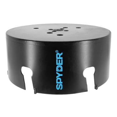 Imagem de Spyder Serra de furo com ponta de carboneto de 15 cm de diâmetro, para placa de fibra de cimento, madeira, PVC, plástico, bloco de concreto, azulejo de cerâmica e mais