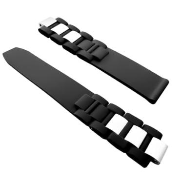 Imagem de hengfento2 Pulseira de borracha de substituição para Cartier Must 21 Chronoscaph, Faixa de borracha, 20mm