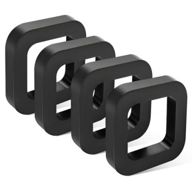 Imagem de ZNDAW Silenciador de receptor de engate de 4 peças, silenciador de engate de reboque de 6 cm reduz o chocalho para suportes de esfera ajustáveis, redutor de ruído de engate fornece amortecimento entre