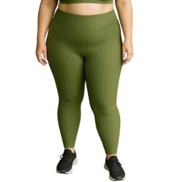Imagem de Calça Legging Fitness Cintura Alta Cirrê 3D Plus Size Feminino Laura-Feminino