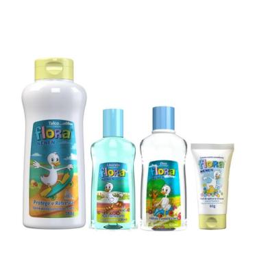 Imagem de Flora Nenen Colônia 100ml + Óleo + Pomada p Assadura + Talco - Suissa