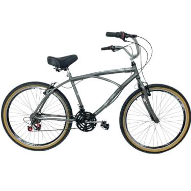 Imagem de Bicicleta Beach Caiçara 18 Marchas Aro 26 Masculina Grafite