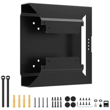 Imagem de Suporte VESA para mini PC para HP, embaixo da mesa, suporte de parede, suporte VESA e fixação ao suporte de braço do monitor, compatível com HP EliteDesk 800 G2 G3 G4 G5 ProDesk 600 G1 G2 G3, inclui