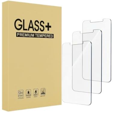 Imagem de Protetor de tela para iPhone 16e / iPhone 14 / iPhone 13 / iPhone 13 Pro [6,1 polegadas] Tela de vidro temperado, compatível com capas