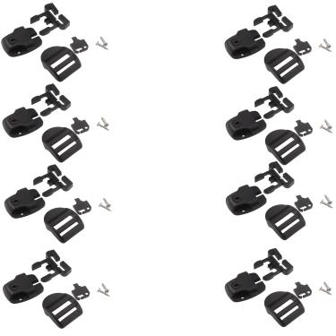 Imagem de GZWZH 8 conjuntos de clipes de cobertura de banheira de hidromassagem kit de reparo e substituição de trava quebrada corpos de bloqueio de spa trilhos deslizantes correspondentes chaves especializadas