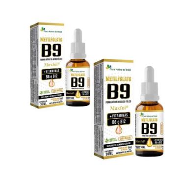 Imagem de Kit 2x Metilfolato Maxfol B9 B6 e B12 Frutas 2x30ml Flora - Flora Nati