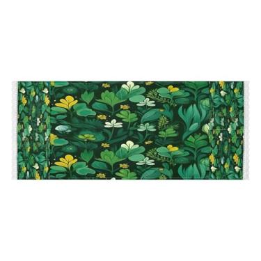 Imagem de Wassud Capas de lavadora e secadora de grama verde, protetor de lavadora com sacos de armazenamento, capa de geladeira à prova de poeira com bolsos para lavanderia doméstica, cozinha, 120 x 55 cm