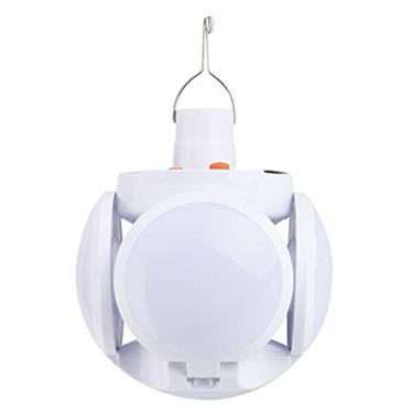 Imagem de Lâmpada Solar Portátil de Futebol Plegável 5 Modos Iluminação Noturna LED com Display Energia para Acampamento Mercado Noturno