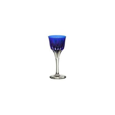 Imagem de Taça de licor em cristal Strauss Overlay 225.105.150 60ml azul escuro