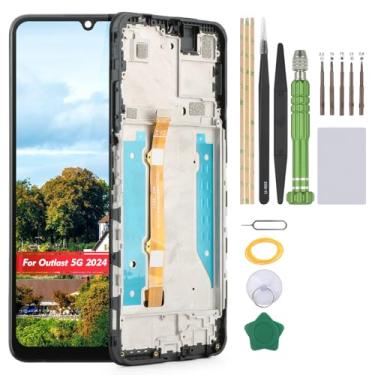 Imagem de YHXMARSCAN Tela para Cricket Outlast 5G 2024 Tela LCD de substituição para Cricket Outlast 5G 2024 SN509C Incell Touch Screen Digitalizador Assembly(preto com moldura)