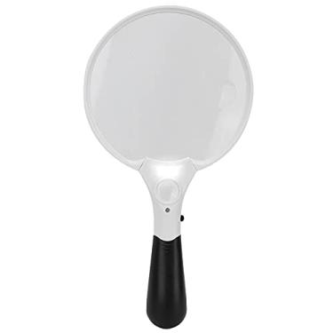 Imagem de CUOFYUNL Lupa portátil de leitura multifuncional Lupas LED Lupa iluminada